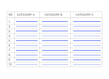 Export data in CSV, XLSX and JSON formats